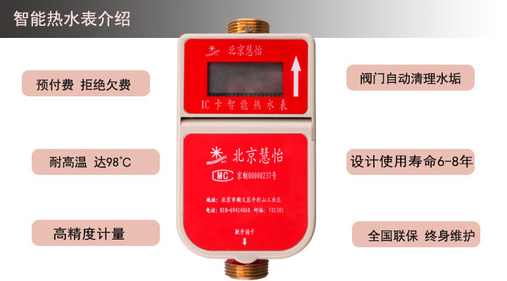 多流合金预付费热水表进入绿景园小区